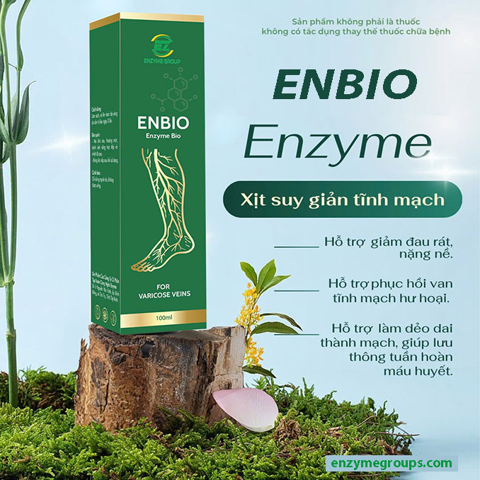 Xịt Giãn Tĩnh Mạch Enbio Enzyme 100ml – Giải Pháp Toàn Diện Cho Suy Giãn Tĩnh Mạch